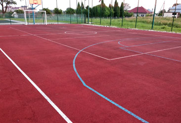 basketball court installation